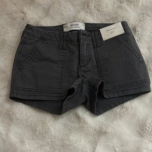 Hollister Women's Dark Gray Jean Shorts